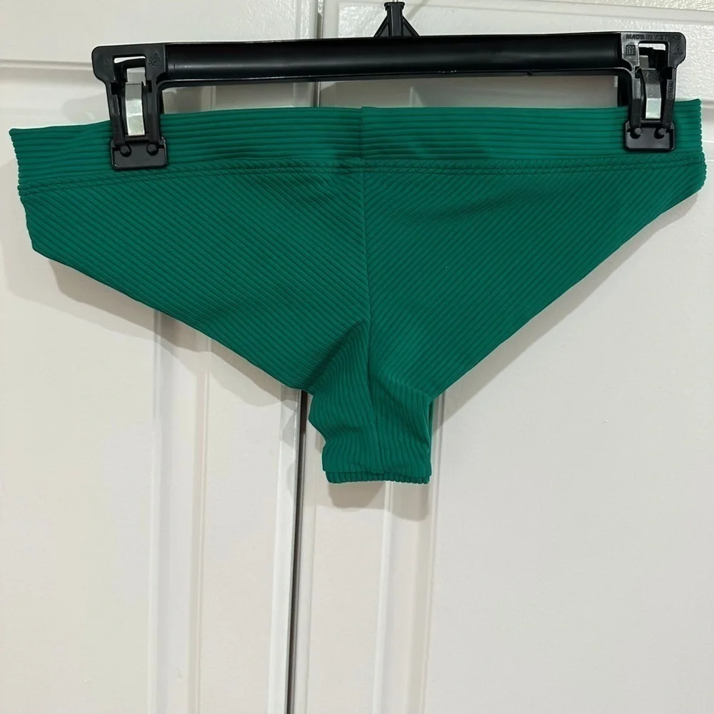 Frankie’s Bikinis Emerald Green Bikini Bottom Size M
